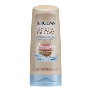Jergens Natural Glow Sunless Tanning In-shower Body Lotion, Medium to Deep Skin